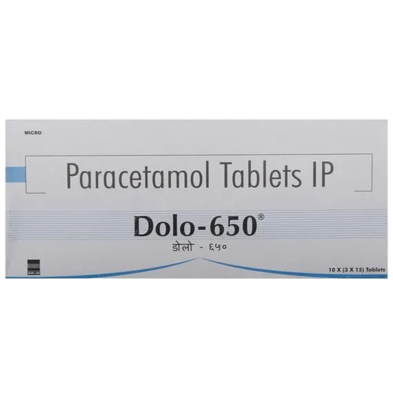 dolo 650mg tablet 15's